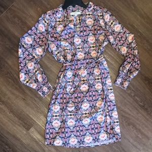 Loft dress with tie waist